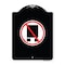 Signmission National Network Prohibited Heavy-Gauge Aluminum Architectural Sign, 24" x 18", BW-1824-23864 A-DES-BW-1824-23864 - alternate 1